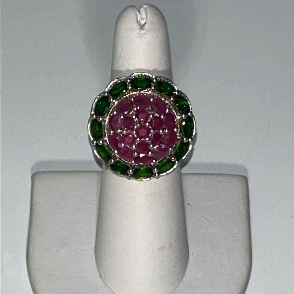 NWOT 925 India Sterling Silver Genuine Gemstone Ring